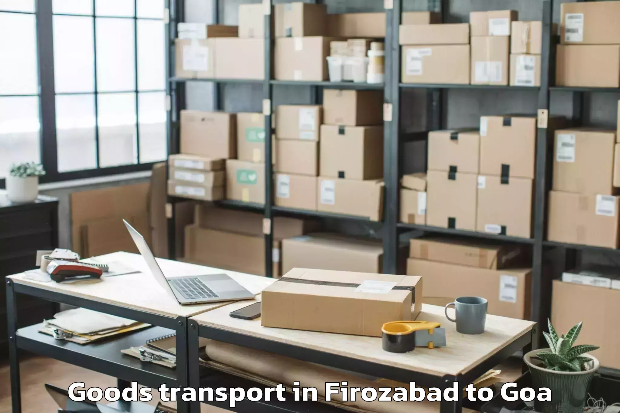 Book Your Firozabad to Ponda Goods Transport Today